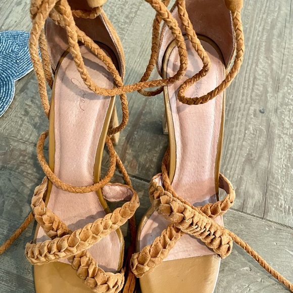 Joie Flo Strappy suede heeled sandal - Picture 2 of 14